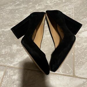 Elegant Black Women's Block Heel Shoes